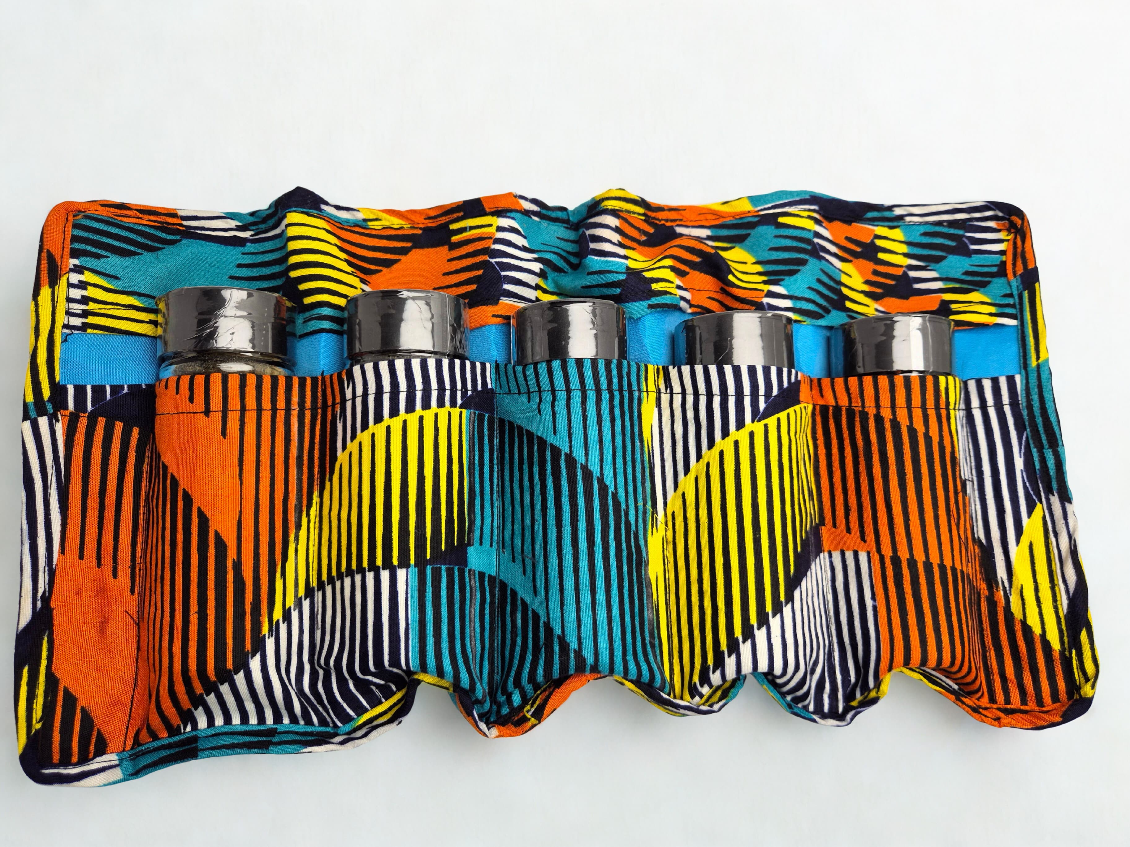 Ankara Geometric Roll-up Bag - Image 2