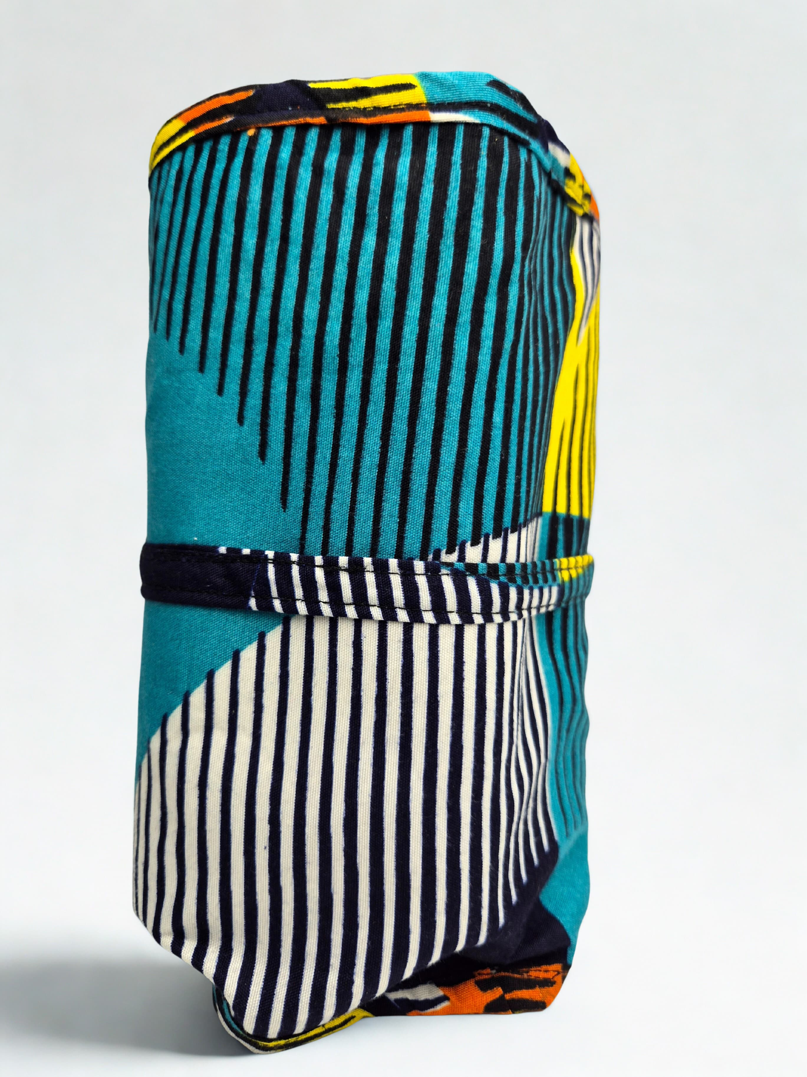 Ankara Geometric Roll-up Bag - Image 3